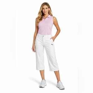 Women white Puma golf crop pants size 8